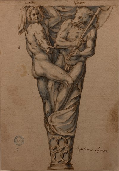 Jupiter und Lycaon von Hugues Sambin